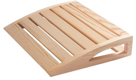 Sauna, Sauna Kopfstütze Kissen, hölzerne Halsunterstützung, ergonomische Kontur, natürliches Material, 38x31x7cm, für Jugendliche, Jugendliche, Mädchen, Frauen, Spa -Entspannung