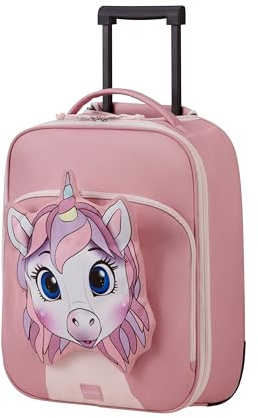 Samsonite Sammies Unicorn Tess - Kinder 2-Rollen Kabinentrolley 45x36x19 cm, Handgepäck Koffer EasyJet kompatibel, Underseat Reisekoffer für Kinder, 30L