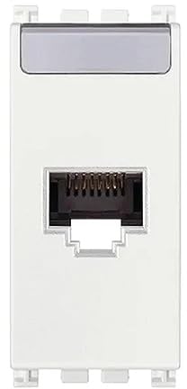 Vimar Serie Arke – Presa RJ45 Netsafe categoria 6 FTP Bianco