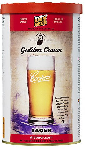 Coopers 11-00826-00 Estratto di birra artigianale Thomas Golden Crown fai da te, marrone