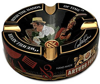 Arturo Fuente Aschenbecher aus Porzellan, limitierte Auflage, groß, 22,2 cm, Schwarz