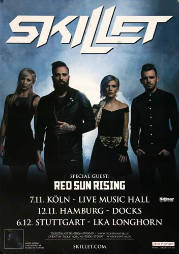 Skillet - Monster, Tour 2016 » Konzertplakat/Premium Poster | Live Konzert Veranstaltung | DIN A1 «