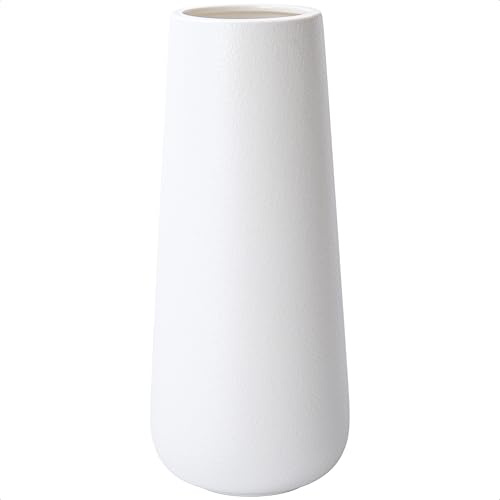 D 'Vine DEV Geschenk-Box verpackt hoch weiß und schwarz Keramik Blumen Vasen - Home Decor Vase und Tisch Aufsteller Vase 11 Tall schneeweiß