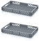 2x Bäckerkiste Cateringbox 60 x 40 x 7,5 durchbrochen inkl. Zollstock * Eurobehälter lebensmittelecht
