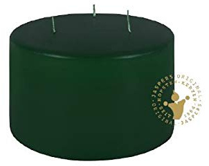 Stumpenkerzen Dreidocht Jagdgrün 100 x 150 mm - Kerze - Unparfümiert - Ornat - Made in Germany