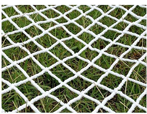 Weiß Sicherheitsnetz Kinder-Schutznetz, 5cm Ineinander Greifen-Netz for Kinder Haustiere Spielzeug Schutz, Anti-fällt Balkon Treppe Geländer Net, Außen Patios Zaun-Netz (Size : 1x4m(3x12ft))