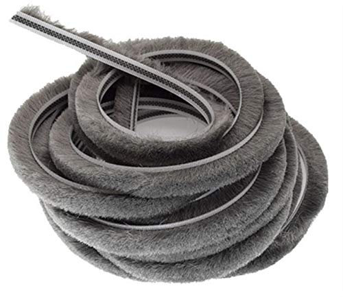 W-L 5/6/7 Mm 10M / Elastic Glattes Haar Dichtungsband Tür/Fenster Groove Nylonflor Bürstendichtung Keder-Staub-Beweis-Streifen (Color : 5 x 8mm)