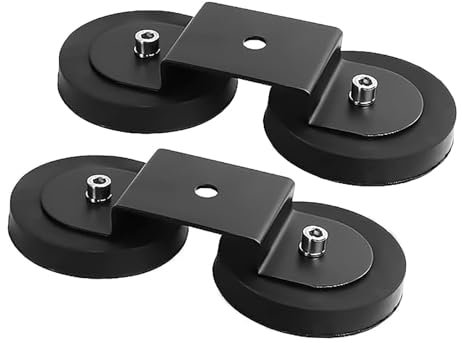 AUXTINGS 2PCS Universal Magnetic Base Leistungsstarke Halterung Saugnapfhalter Dach/Haube Offroad-LED-Lichtleiste