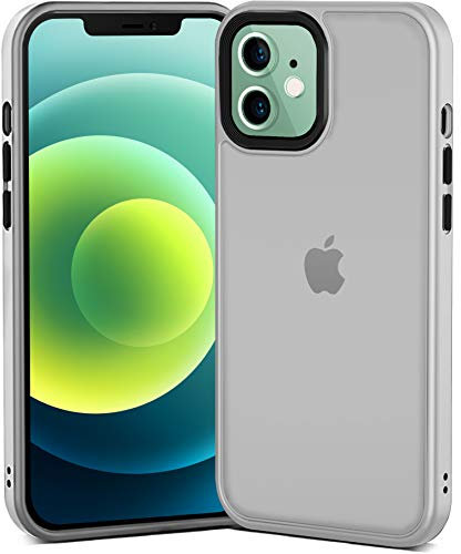 Power Theory Hülle für iPhone 12 Mini [5.4 Zoll] - Handyhülle mit 2 Sätzen austauschbarer Aluminium-Knöpfe [Dünne, stoßfeste Schutzhülle Case] (Weiß)