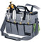 Housolution Borsa Portaoggetti da Giardino con Tracolla Regolabile, Borsa per Attrezzi da Giardinaggio con Manico in Poliestere 900D Multi-Tasca Porta Utensili Grande Capacità per Giardiniere, Grigio