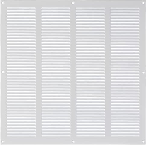 400x400mm Griglie D'Aerazione/Ventilazione in Metallo - Bianca Griglia D'aria con Rete Anti Insetti