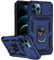 Hitaoyou iPhone 12 Pro Max Case with Camera Cover & Kickstand, Slide Lens Protection + 360° Rotate Ring Stand, Impact-Resistant, Shockproof, Protective Bumper,Covers for iPhone 12 pro max Blue