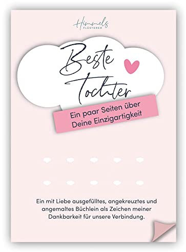 Himmelsflüsterer - Heft mit Liebeserklärung zum Ausfüllen, Bekleben und Verschenken | Tochter Geschenk | 36 Seiten im A5-Format | Geschenke Tochter Geburtstag