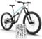 unleazhed Bike Protection BP01 S Frame Undercover MATT | Rahmenschutzfolie für Mountainbikes | Made in Germany | 10 -teiliges Rahmenschutz-Set | extrem reißfest