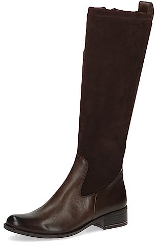 CAPRICE 9-25514-41, Stivali piatti Donna, Marrone (Dk Brown Comb), 37.5 EU
