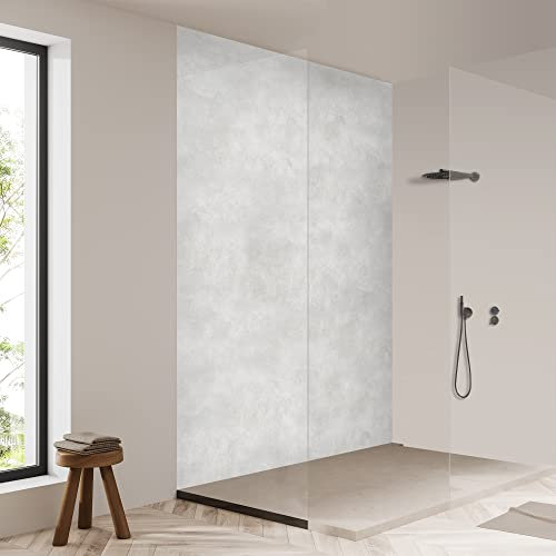 yourplate Duschrückwände mit individueller Größe (1 Rückwand – Premium Matt – bsst02) – Duschrückwand Alu mit Feuchtigkeitsschutz – Rückwand Dusche zur einfachen Montage