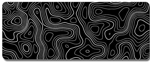 TPPIG tapis de souris avec contour topographique et d'ordinateur base de 3 mm