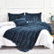 YUSOKI Luxuriöse Kunstfell-Decke, dekorativ, weich, flauschig, gemütlich, Plüsch, flauschig, bequem, warme Decke für Couch, Bett, Stuhl, Sofa, Damen, Teenager, Mädchen, Männer, Geschenk (Marineblau,