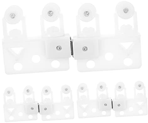 DOITOOL 5 Paare Vorhang Magnetisches Berührungsrad Vorhangrollen Elektrische Gardinenschienen Schubladenführung Vorhangschienengleiter Gardinenlaufrolle Schieblehre Jalousie Plastik Decke