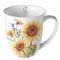 Ambiente Kaffeetasse Becher Teetasse Mug 0,4 l Fine Bone China Sonnenblumen sunflowers