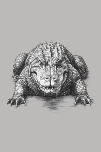 Notizbuch: Krokodil Notizbuch | 6x9 Zoll DIN A5 | 100 Seiten liniert | Alligatoren Notizheft | Krokodile Tagebuch | Reptilien Schreibheft