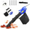 3000W Garden Shredder 3 in 1 Electric Leaf Blower with 30L Capacity Collection Bag, 270km/H Wind Speed, 10m Cable, Rolling Wheels, Lightweight Powerful Shredder Mulcher for Patios Gardens