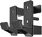 AINAFIX J Hooks for 2 x 2 Power Rack with 5/8 Hole, Rubber Pad J-Hook for Power Cage, Bottom Reinforced Steel J Cups for Squat Rack, Heavy Duty Barbell Holder, Black