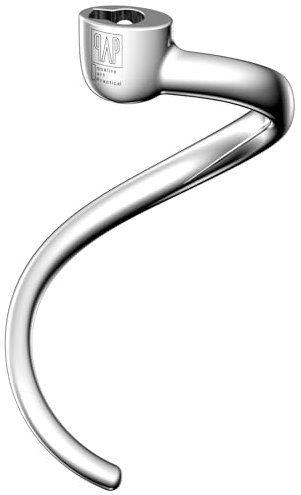 Gancio per impasto a spirale in acciaio inox, accessori e accessori per mixer KitchenAid, adatto per ciotole da 5 QT