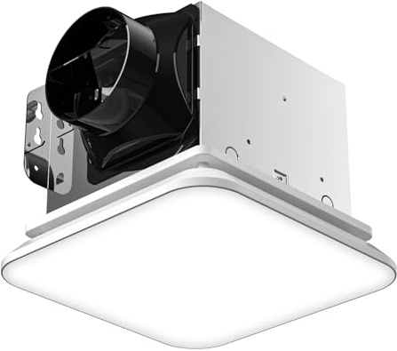 Fitop Baxhaust Fan with Light, 1.0 Sones 110 CFM 43W 1200LM