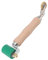 Profi Andrückrolle, Doppelkopf Nahtroller, 2 IN 1 Andrückwalze Rollen 40mm Silikon Andrückrolle 6mm Messing Bodenecke Nahtroller für Roofing PVC TPO Schweißwerkzeug und Klebenaht(Grün)