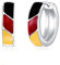 POPLYKE 925 Sterling Silber Bunte Creolen Ohrringe für Damen Männer Deutsche Flagge Ohrringe Schwarz Rot Gelb Ohrringe