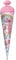 ROTH Schultüte groß Einhorn Beauty 70cm - Glitter, rund Rot(h)-Spitze, Filzverschluss - Zuckertüte Einhorn Beauty Schulanfang