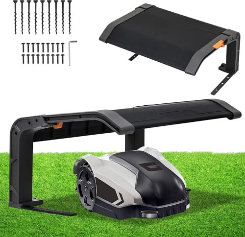 Eulenke Garage Pliable pour Robot Tondeuse | 72 x 56 x 36 cm | Résistant aux Intempéries + Protection UV | Noir