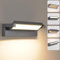 LED Wandlampe Aussen mit Bewegungsmelder,36W Aussenleuchte Wand,IP65 Wasserdichte Außenwandleuchte 6500K Kaltweiß Wandleuchte Innen,Außenlampe mit 350° Schwenkbar Panel für Garten Terrasse Dunkelgrau