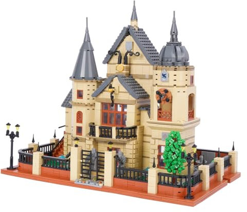 Oichy Modular Haus Bausteine, Burg Architecture Bausteine Magisches Schloss Bausteine Lernspielzeug Geschenk für Erwachsene und Kinder (2925 Stück)