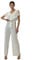 Elara Damen Jumpsuit V-Schnitt 1205 White