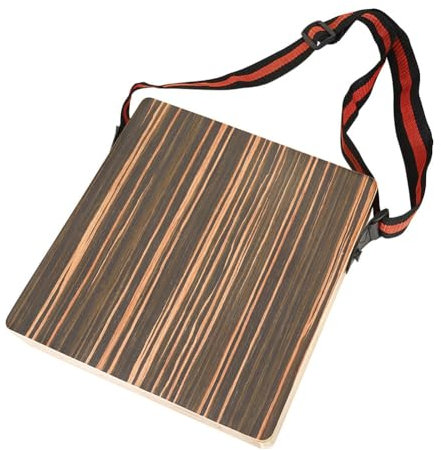 Clyictz Travel Cajon Drum Tone Thick Wooden Cajon with Adjustable Strap Percussion Instrument Kit