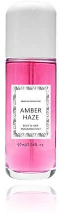 Vanilla Skin Vanille Parfüm - Vanilleextrakt Körper- Und Haarduftnebel, Vanille Haar & Körper Parfümspray, 90 ml Reisegröße Lang Anhaltender Parfümspray Für Dating-Reisen (Bernstein Dunst)