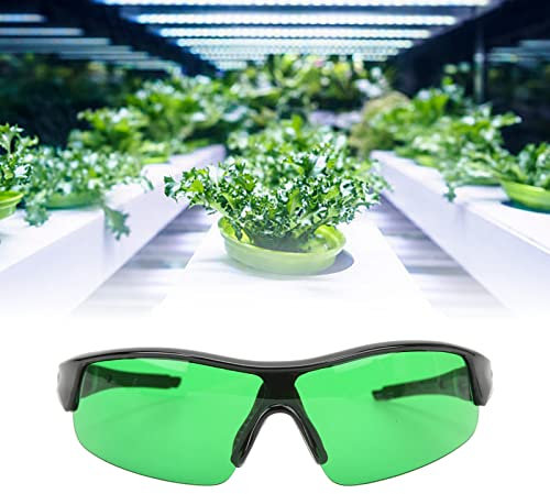 lvifloae Augenschutzbrille Laserschutzbrille, Schutzbrille, Grow Room Glasses, HPS Lighting LED Light Protection UV-Schutzbrille für die Arbeit Grün Blau (Grün)