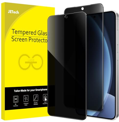 JETech Sichtschutz für Samsung Galaxy S25 5G, Anti-Spähen Gehärtetes Glas Schutzfolie, Fingerabdruck ID Kompatibel, 2 Stück