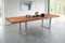 SAM Esstisch Cali mit Ansteckplatten | 160 x 90 cm (erweiterbar auf 260 x 90 cm) | Akazie massiv & naturfarben | echte Baumkante | U-Gestell Metall Silber | Baumkantentisch/Esszimmertisch