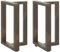 vidaXL Esstischbeine T-Form 2 Stk. Naturstahl 50x35x(72-73) cm Stahl, Tischbein, Tischbein Metall, Esstischbein, Möbelbein, Schreibtischbein