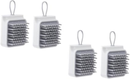 FRCOLOR 2 Sätze Shampoo-bürste Pinsel Für Hairbrush Kopfhaut Massage Reisepinsel Kaffeemaschinenbürste Schlag Klo Shampoobürste Für Frauen Kopfhaut-duschbürste Stk Grey 2 Stück * 2