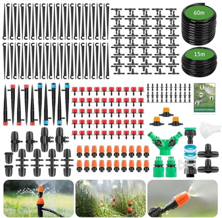 BewäSserungssystem 315pcs Garten BewäSserung Kit, Garten BewäSserungssystem,GartenbewäSserung Misting KüHlsystem FüR Landschaft,Terrasse Pflanzen