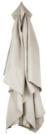 KDQRMVV replacement parasol canopy 8 arms 3.5m for outdoor overhang cantilever garden table umbrella cover(Color:White)