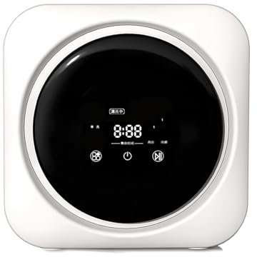 Lave-Linge Mural Automatique Machine à laver automatique murale, machine à laver et sèche-linge portable, petite machine à laver et sèche-linge 2 en 1, nettoyage pour sous-vêtements, chausse