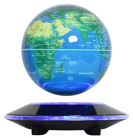 Levitating Globe 6Weltkugel mit Lampe Beleuchtung Perpetuum Mobile,Teenager Jungen Geschenk,Coole Büro-Deko Technik Gadgets für Männer,Einzigartige Geburtstagsgeschenke Weihnachtsgeschenke