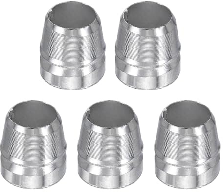 sourcing map 5pcs Round Axe Handle Wedge 14mm Bright Safety Metal, Silver | Handle Wedges Hammer for Axe Claw Hammer Sledge