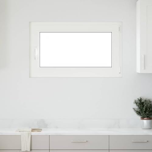 Sophrelle Ventana de sótano Manual RISOR 100 x 50 cm PVC y Vidrio Blanco,42047250