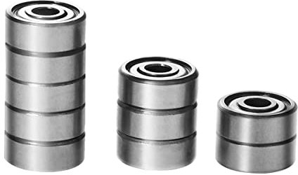 UEETEK 10 Stück Single Row Abgeschirmte Rillenkugellager
